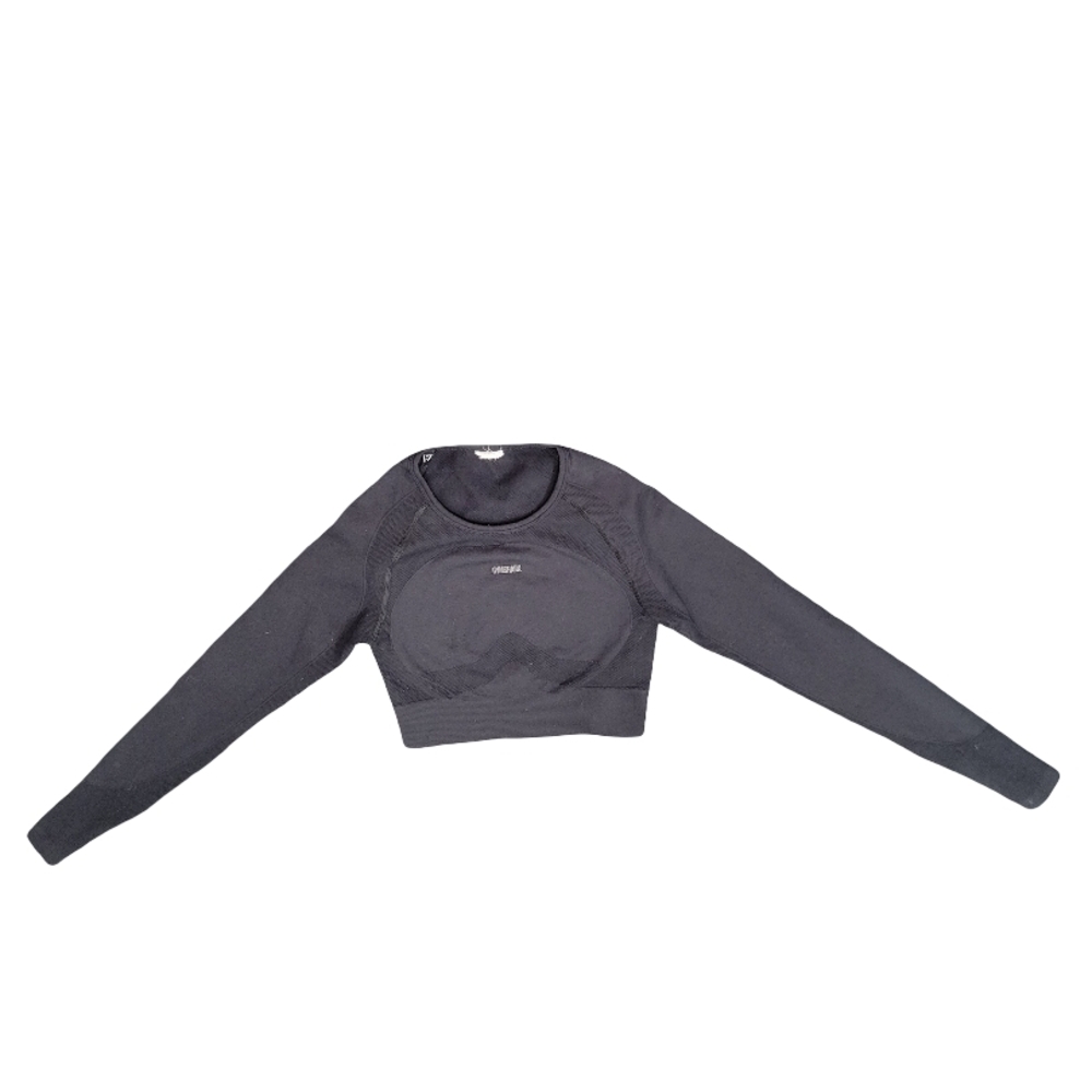 Gymshark Black Long Sleeve Top - Size Medium